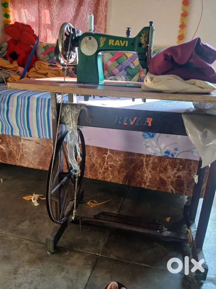 Sewing machine with stand