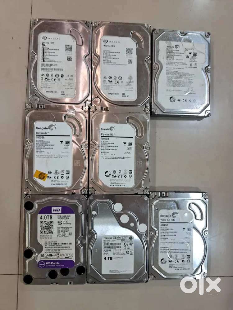Computer hard disc 4TB 1TB 2TB