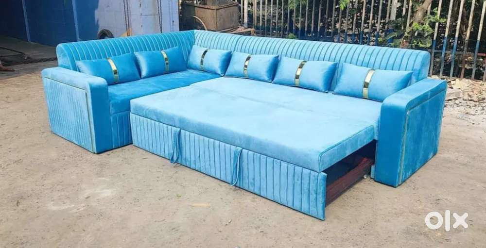 New brand l sofa cum bed hydraulic system