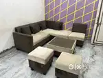 L Shaped sofa set for sell with centre table