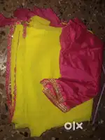 Women's full designer saree with blouse cotton green saree
