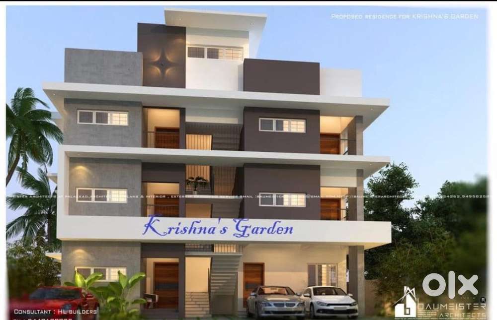New 2 bhk apartment for rent in Kanjikode