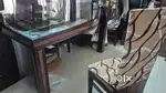 L type sofa, Dining table, sofa cum bed