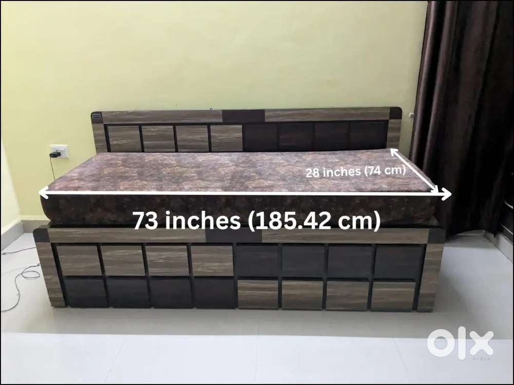 Sofa cum bed with storage