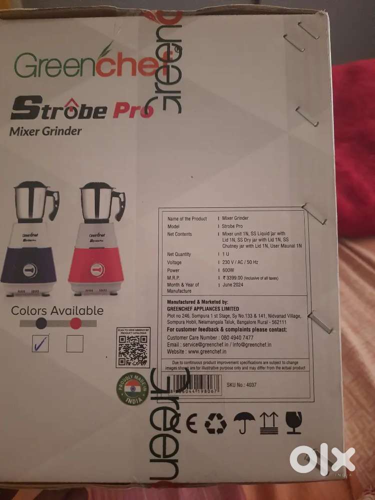 Green chef storage bro mixer grinder
