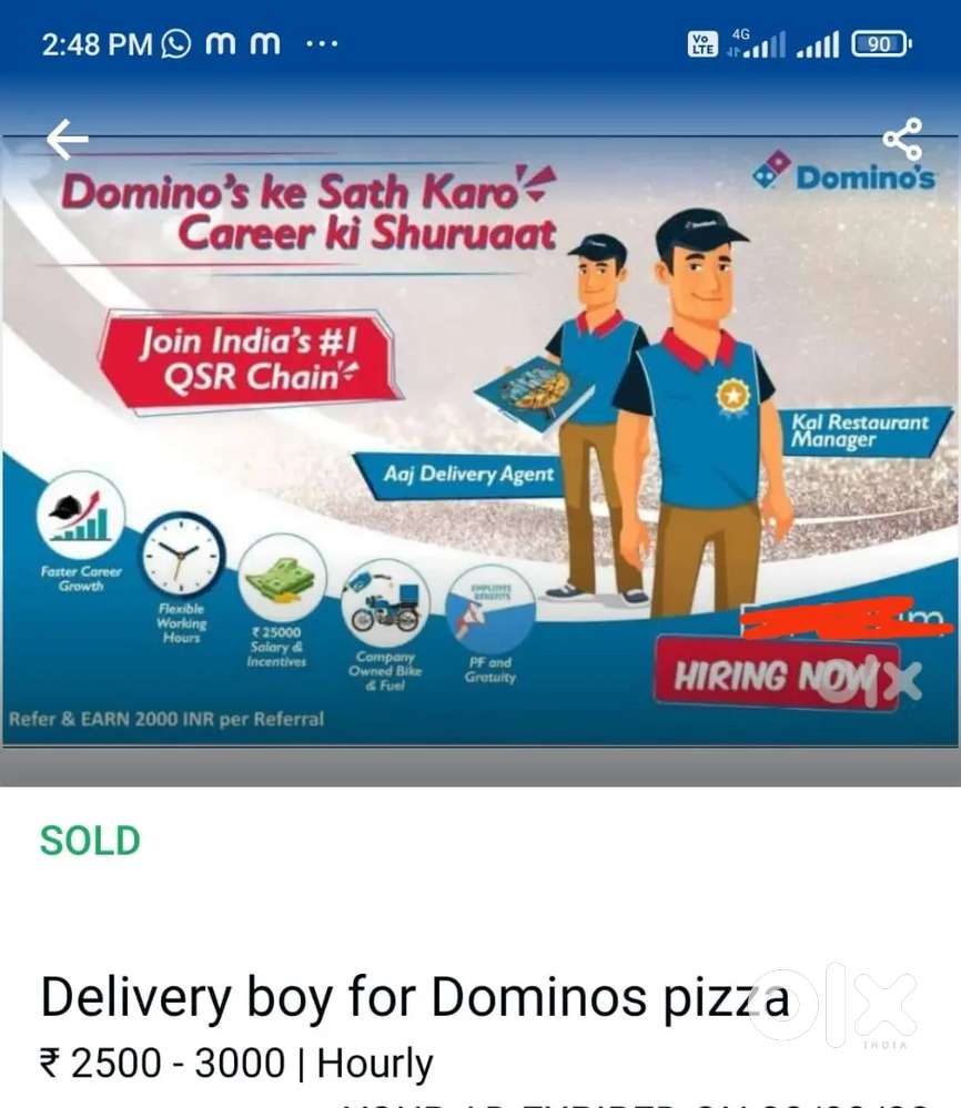 Dominos pizza