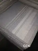 Used Office floor mat. Used glass partition