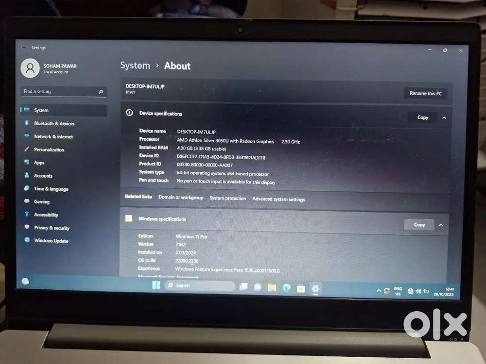Lenovo ThinkPad laptop