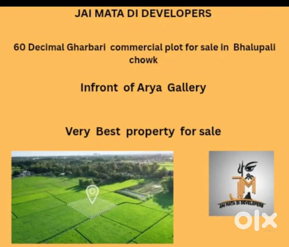 60 Decimal  Gharbhari Commercial plot for sale in Bhalupali