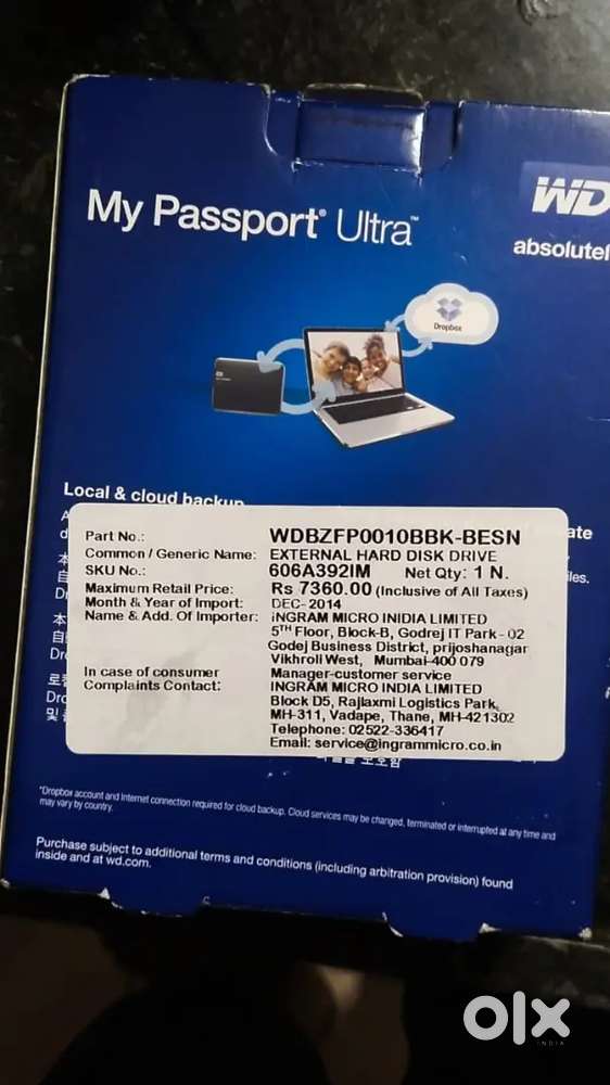 New pack pice External Hardisk 1TB