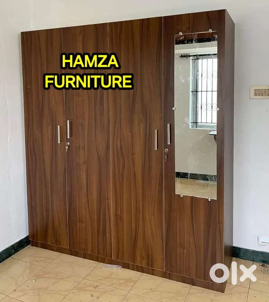 HAMZA FURNITURE New designer stylish look particle wood wardrobe 5by6