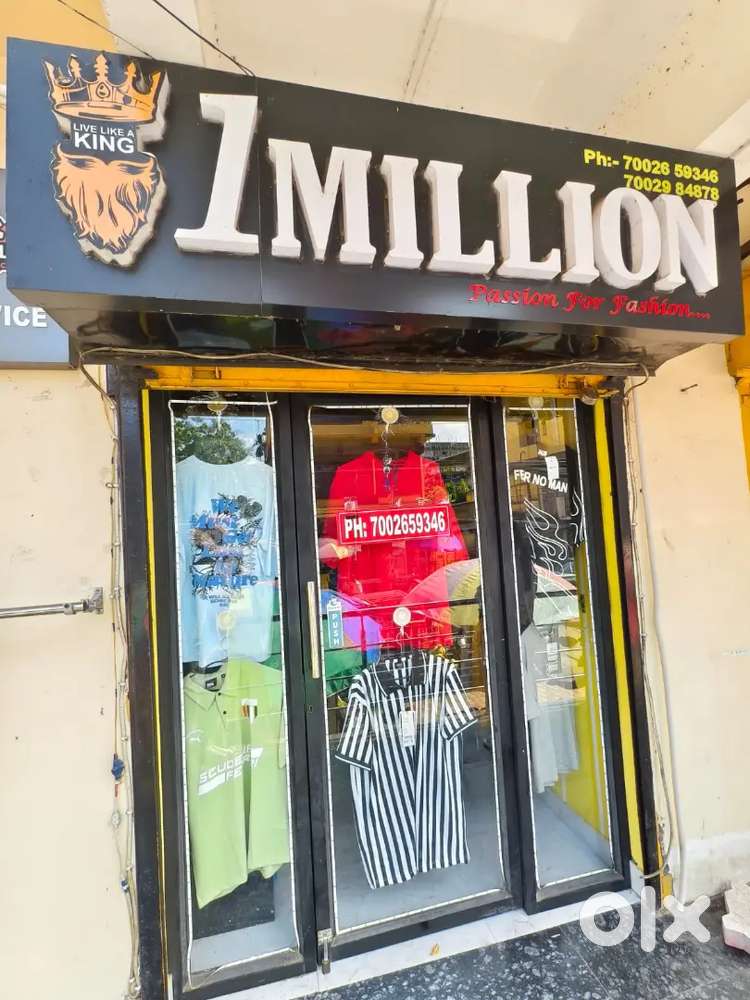 FULLY RUNNING MENSWEAR SHOP AT PRIME LOCATION UZAN BAZAR MAIN ROAD