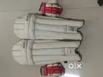 Batting pads for right hand batsman and Batting gloves for righty