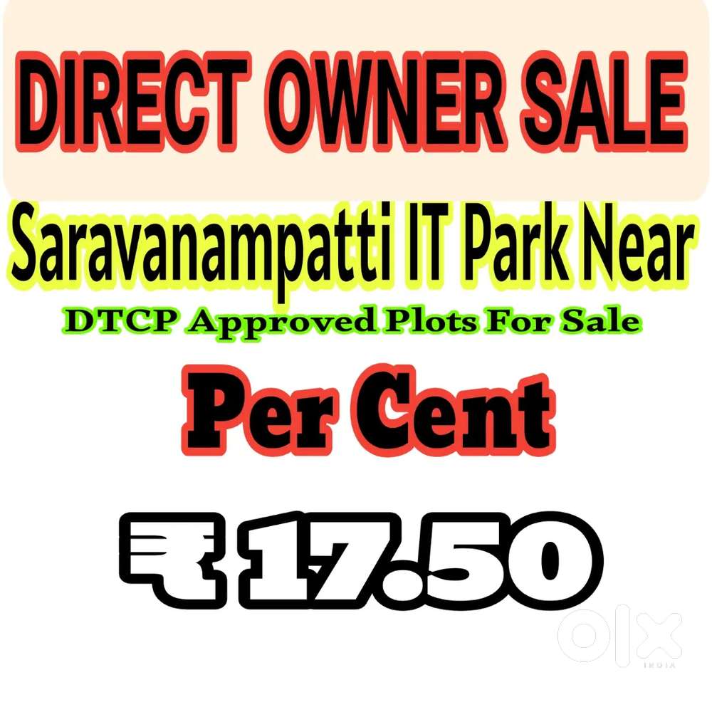Plots For Sale - DTCP Approved Plots - Per Cent ₹ 17.50 L