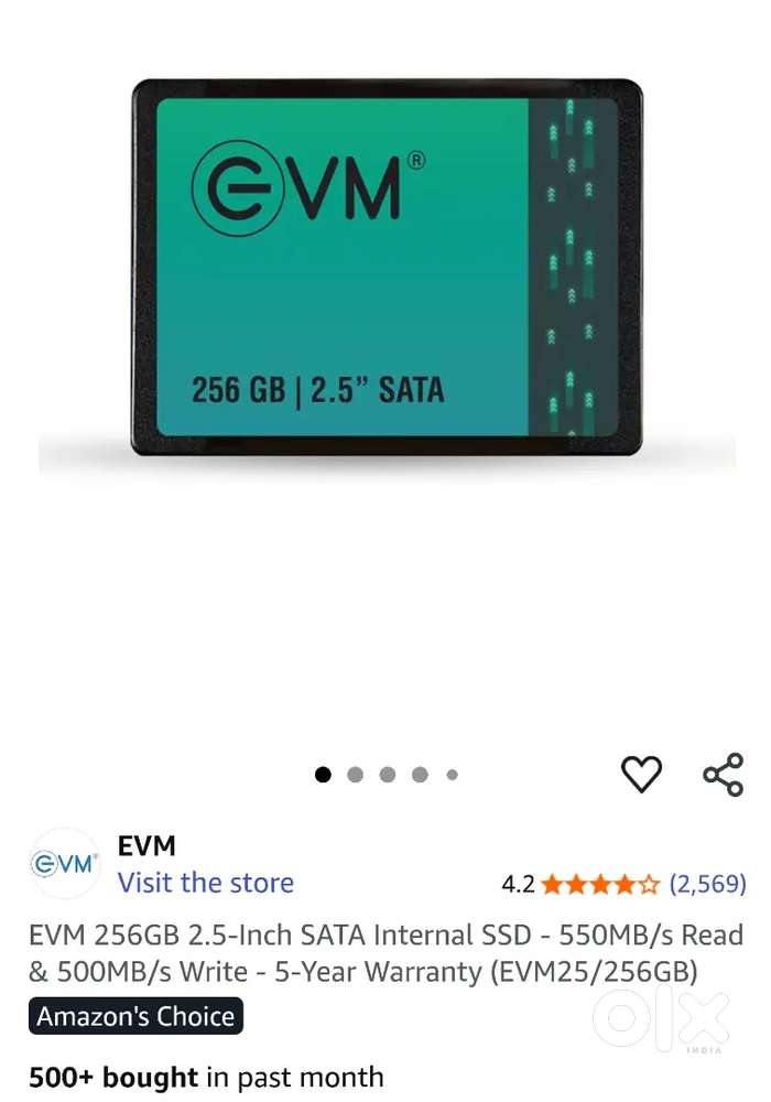 Evm 256 gb SATA SSD