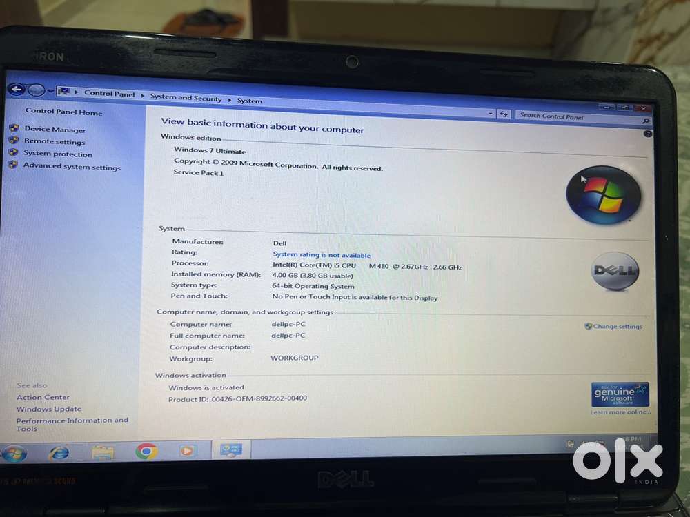 Dell laptop INSPIRON N5010