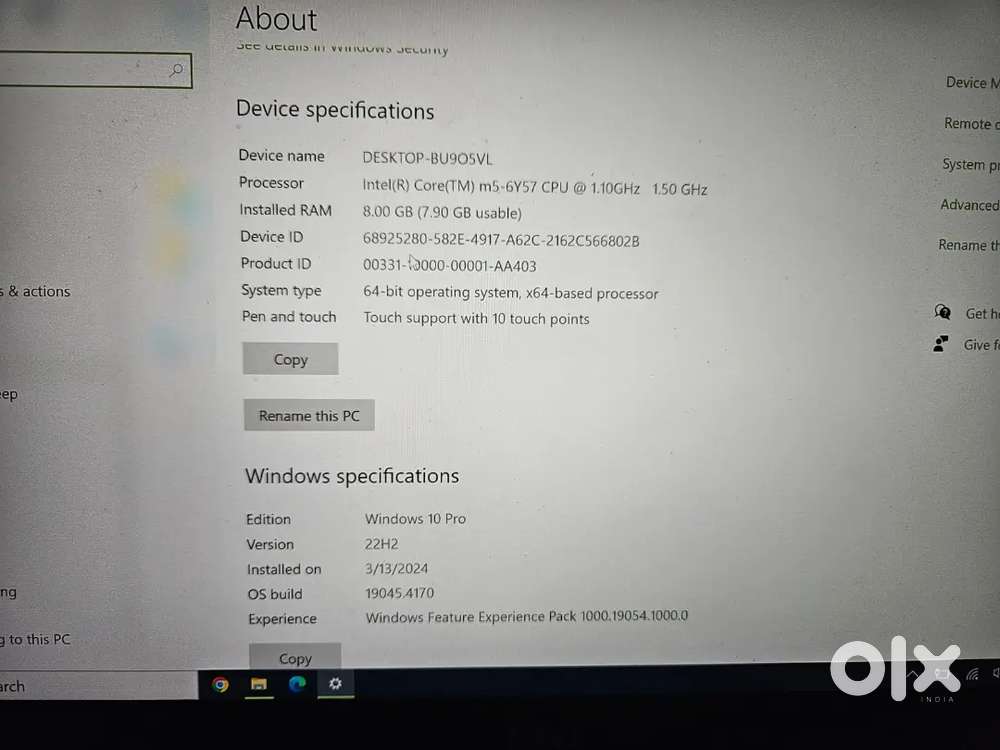 Dell Touch screen laptop