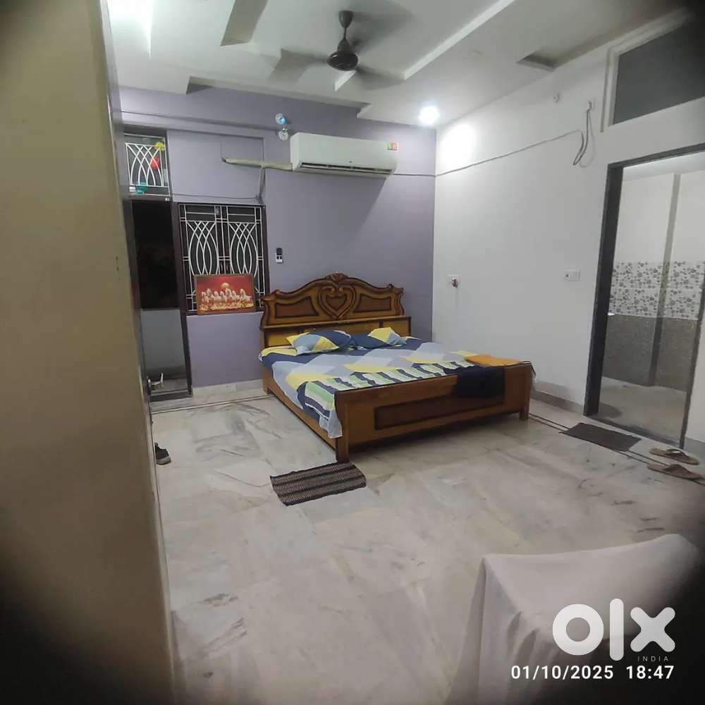 Prime location fully furnished AC 1RK (Room, kitchen, Toilet)
