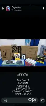 Sale of new computer and leptop