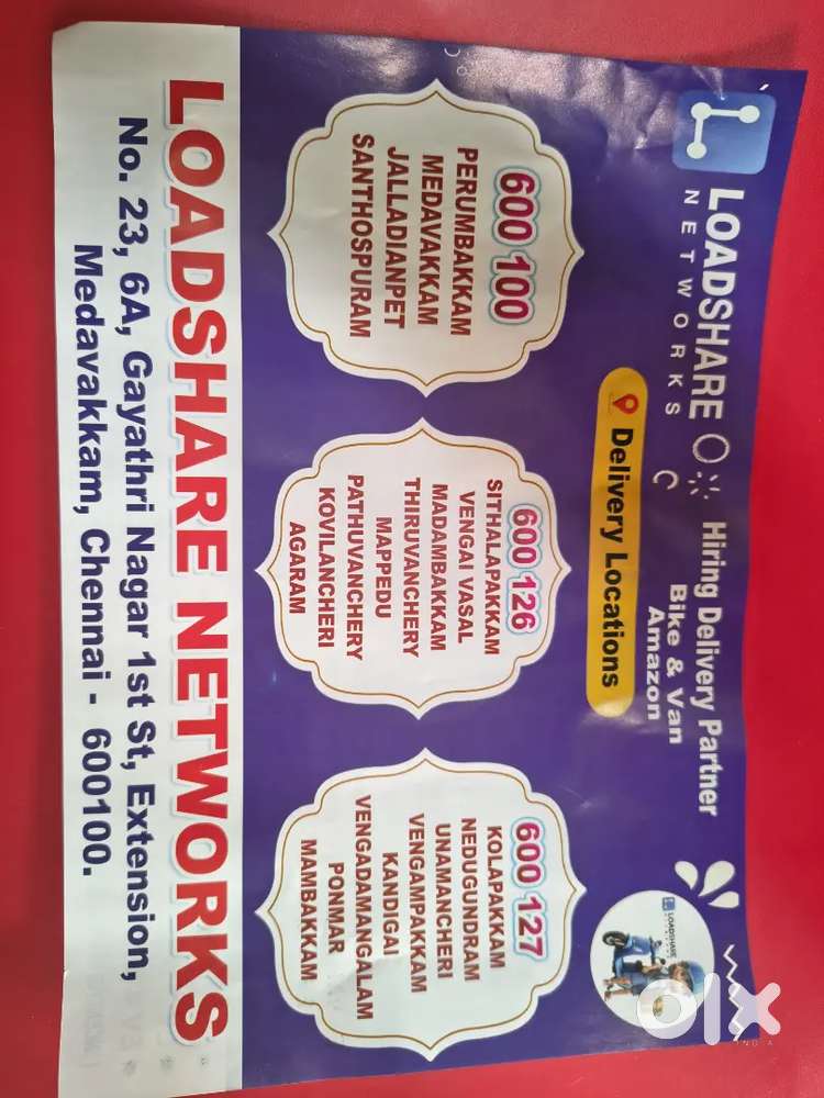 Delivery Az (Office Location Medavakkam)