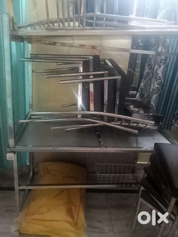 Hotel equipment tables and chairs steel new one