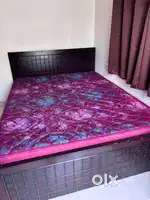 [Move Out Sale]: Queen Bed with Storage & Mattress