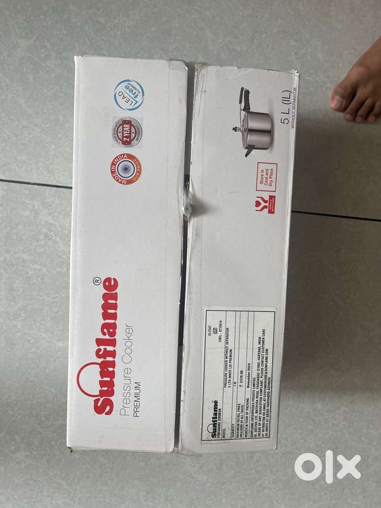 NEVER USED - Sunflame Pressure Cooker 5L