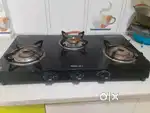 Bajaj glass top gas burner stove