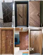 Wpc door and flush door bedroom