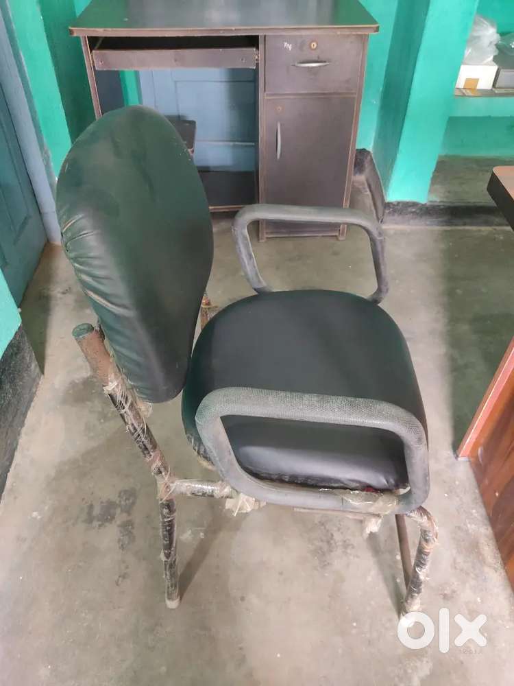 Wooden table with chair
