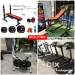 All gym equipment exercise cycle and treadmill available
