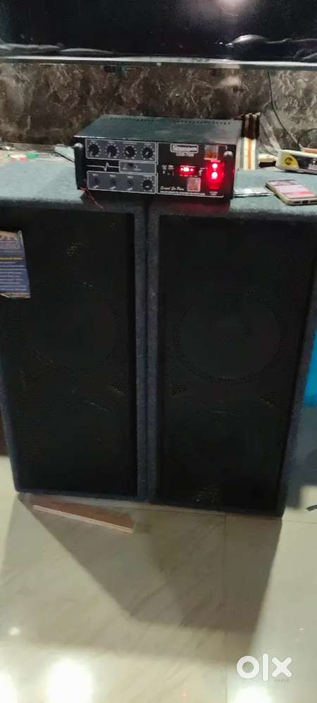 Do box double boofer ke 12 inch mein vid amplifier new condition