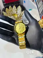 Hmt Golden Quartz Wrist Watch – Classic & Elegant Design