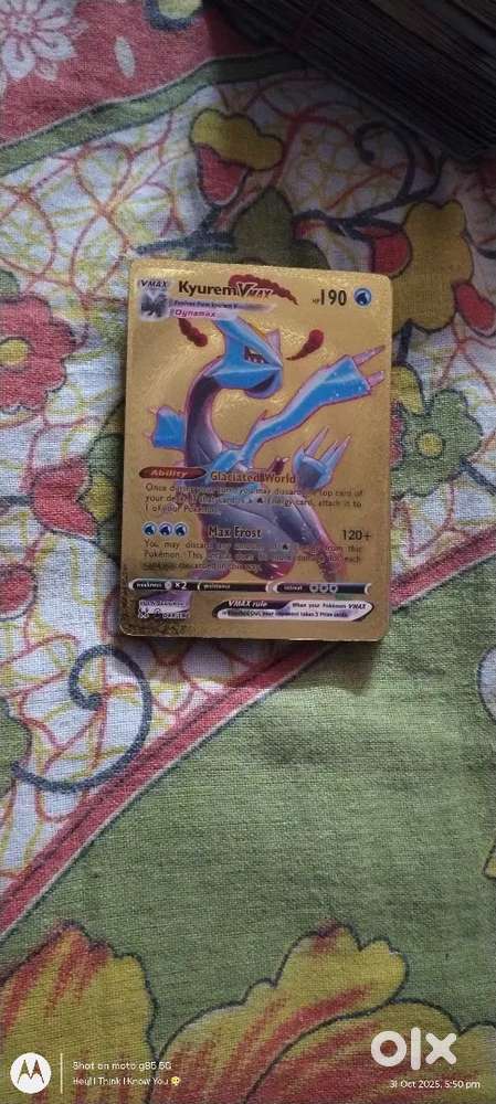 Golden Pokemon card