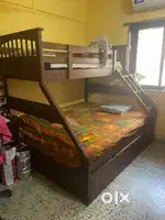 Urban Ladder bunk bed Queen + Single in excellent condition