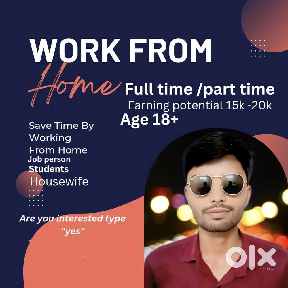 Online work from home job part time /full time