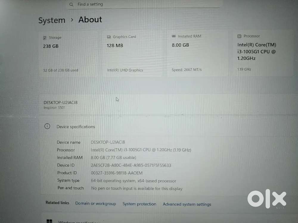 dell i3 super condition money urgent