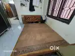Only 3 month used. Double cot wood 5 * 6