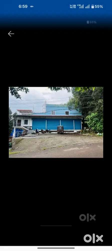 3000 sq ft godown for rent HMT Junction ₹18/sq ft, lorry access