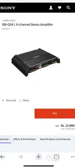 Powerful Amplifier Sony GS 4