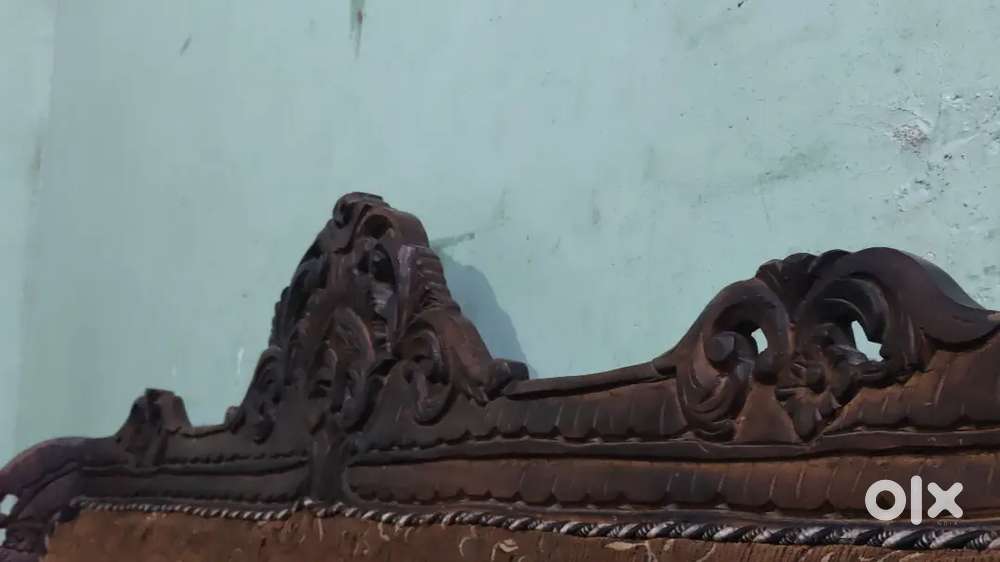 3 seater wooden sofa