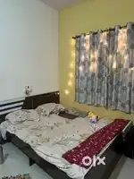 Double Bed Queen Size with Mattress - 6000 ,Double Door Cupboard -4000