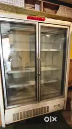 Double door display fridge