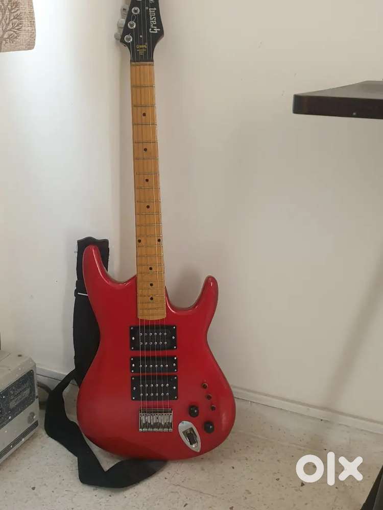 Grason Electric Guitar with amplifier + Stylish wall mount stand+ bag