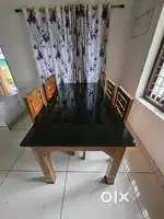Acacia Wood Dining Table and Chairs