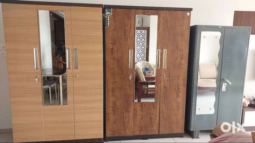 2  wooden cupboard,4 seater dinning and a refrigerator