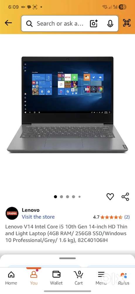 Lenovo V14 i5 10th 8GB 256GB Win11pro