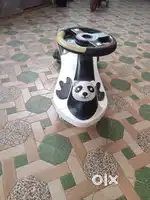 Kids panda bike and rocking horse