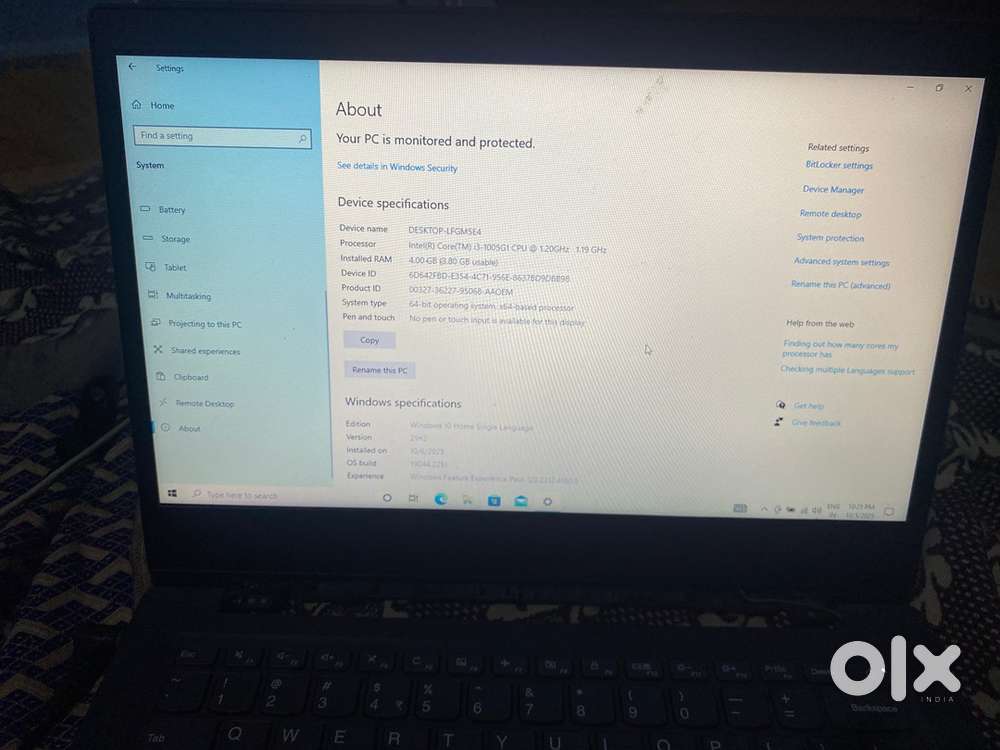 Lenovo laptop i3 10th gen