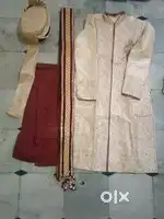 Manyawar Paijama, Kurta, Cap and chappal with bill